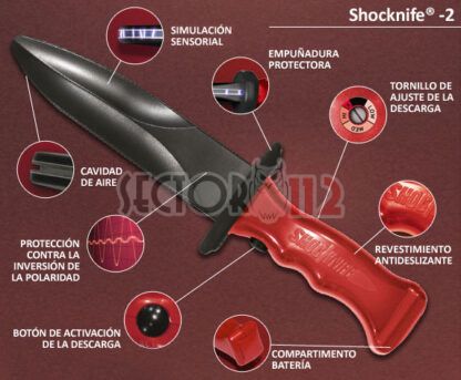 Cuchillo SHOCKNIFE SK-2 para entrenamiento REAL