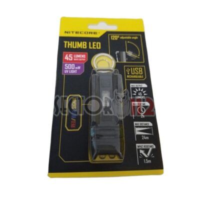 Linterna NITECORE THUMB LEO luz ultravioleta recar