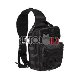 Mochila bandolera táctical black MILTEC Molle