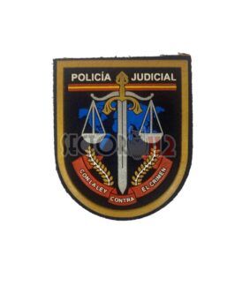 Parche Brazo Emblema Policía Judicial Grande