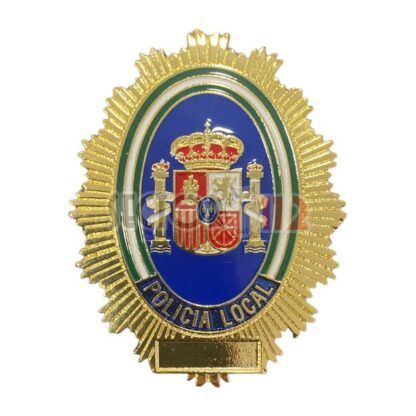 Placa cartera Policía Local con Municipio   Nº