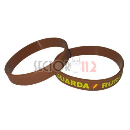 Pulsera silicona GUARDA RURAL marrón