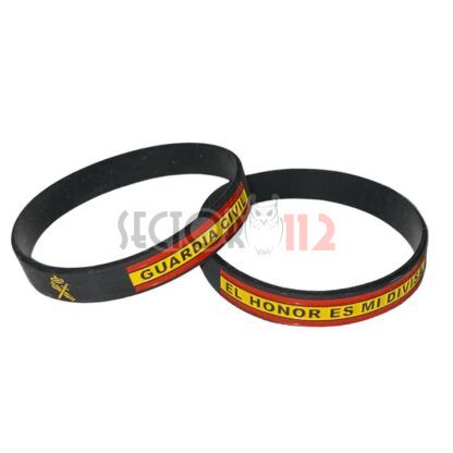 Pulsera silicona GUARDIA CIVIL negra honor