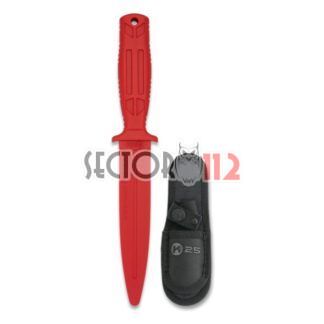 Cuchillo entrenamiento K25 rojo 16cm