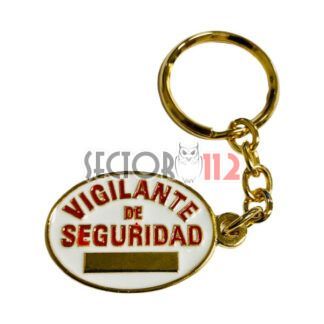 Llavero Vigilante de Seguridad 2 caras