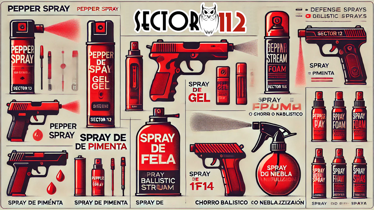 Tipos de spray de defensa personal