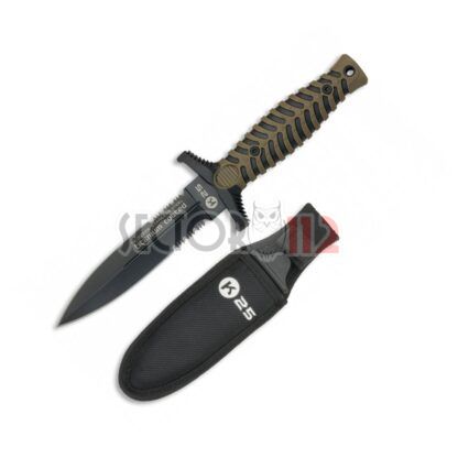 Cuchillo K25 Coyote con funda  Hoja  12 cm