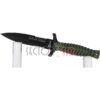 Cuchillo K25 Verde con funda Hoja  12 5 cm