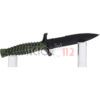 Cuchillo K25 Verde con funda Hoja  12 5 cm